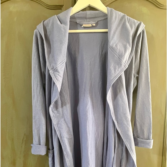 Make & Model Nordstrom Purple cotton Confetti dot robe with belt - Picture 4 of 12